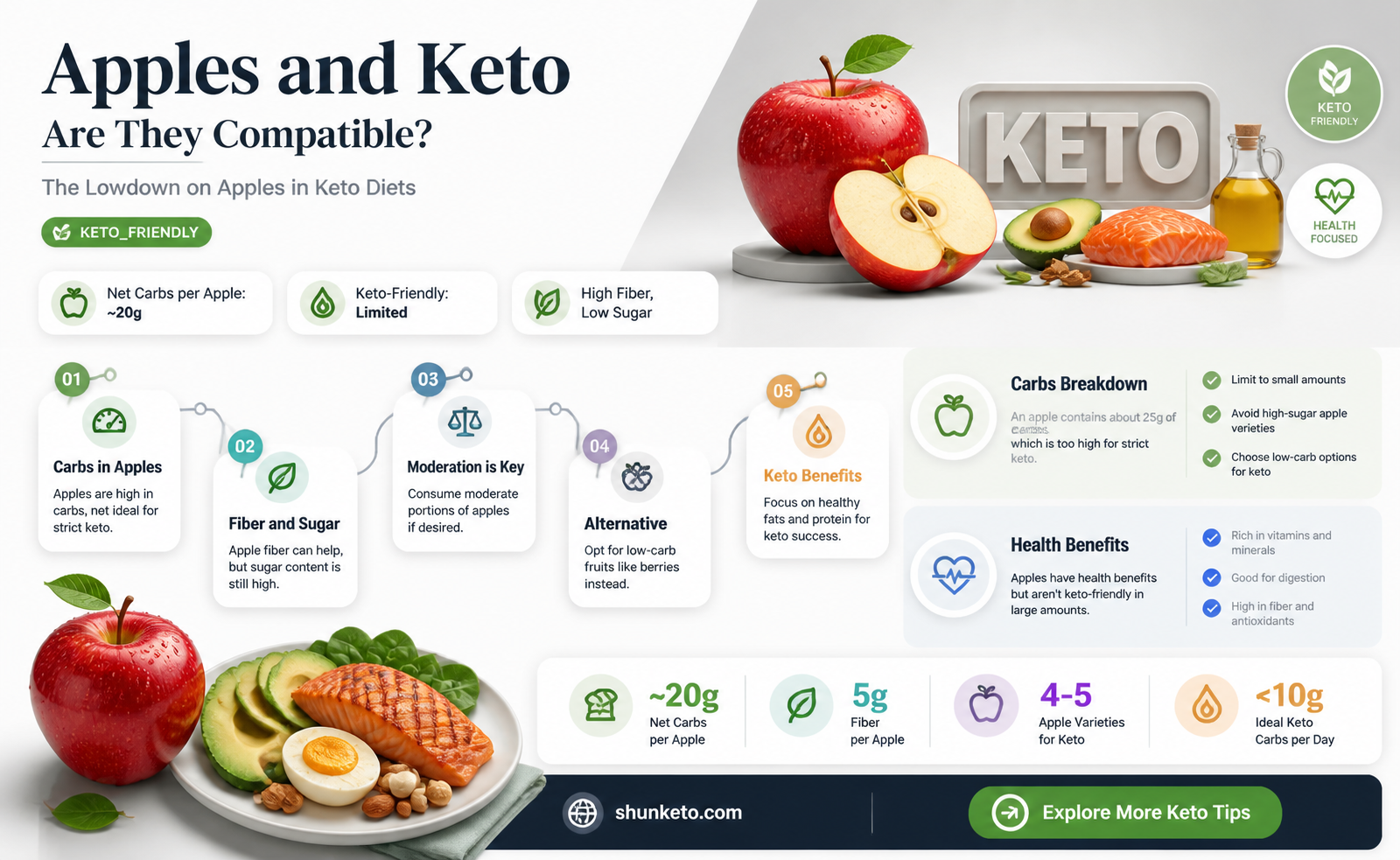 are apples bad for keto