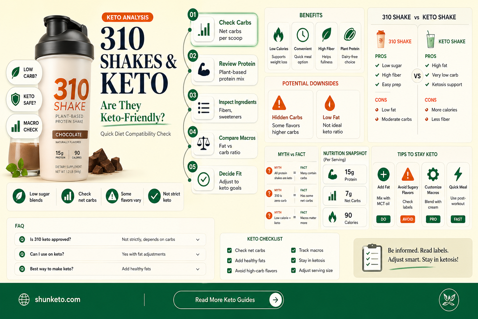 are 310 shakes keto
