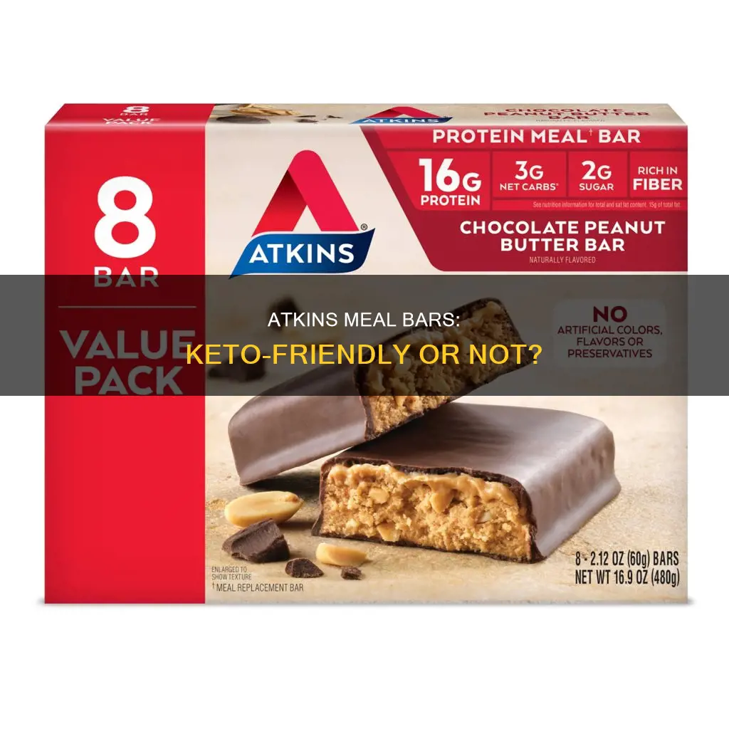 are atkins meal bars keto