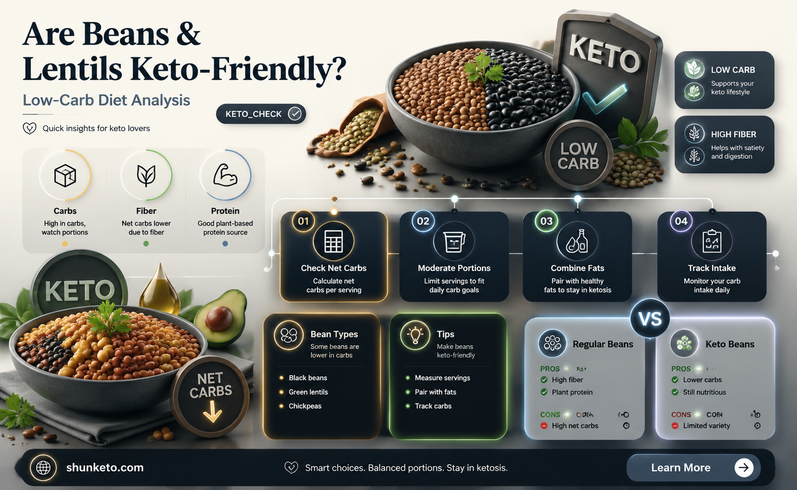 are beans and lentils keto