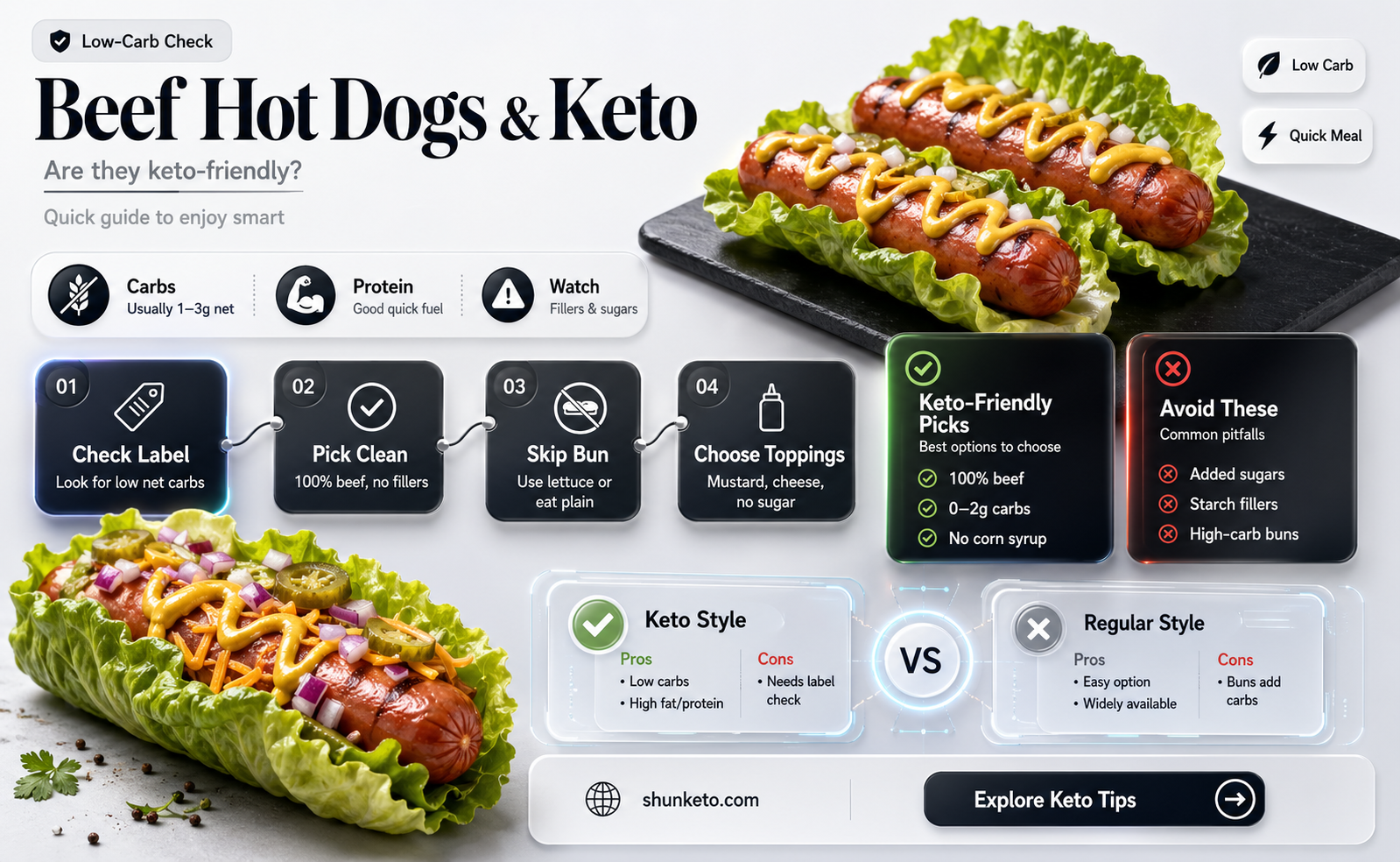 are all beef hot dogs keto