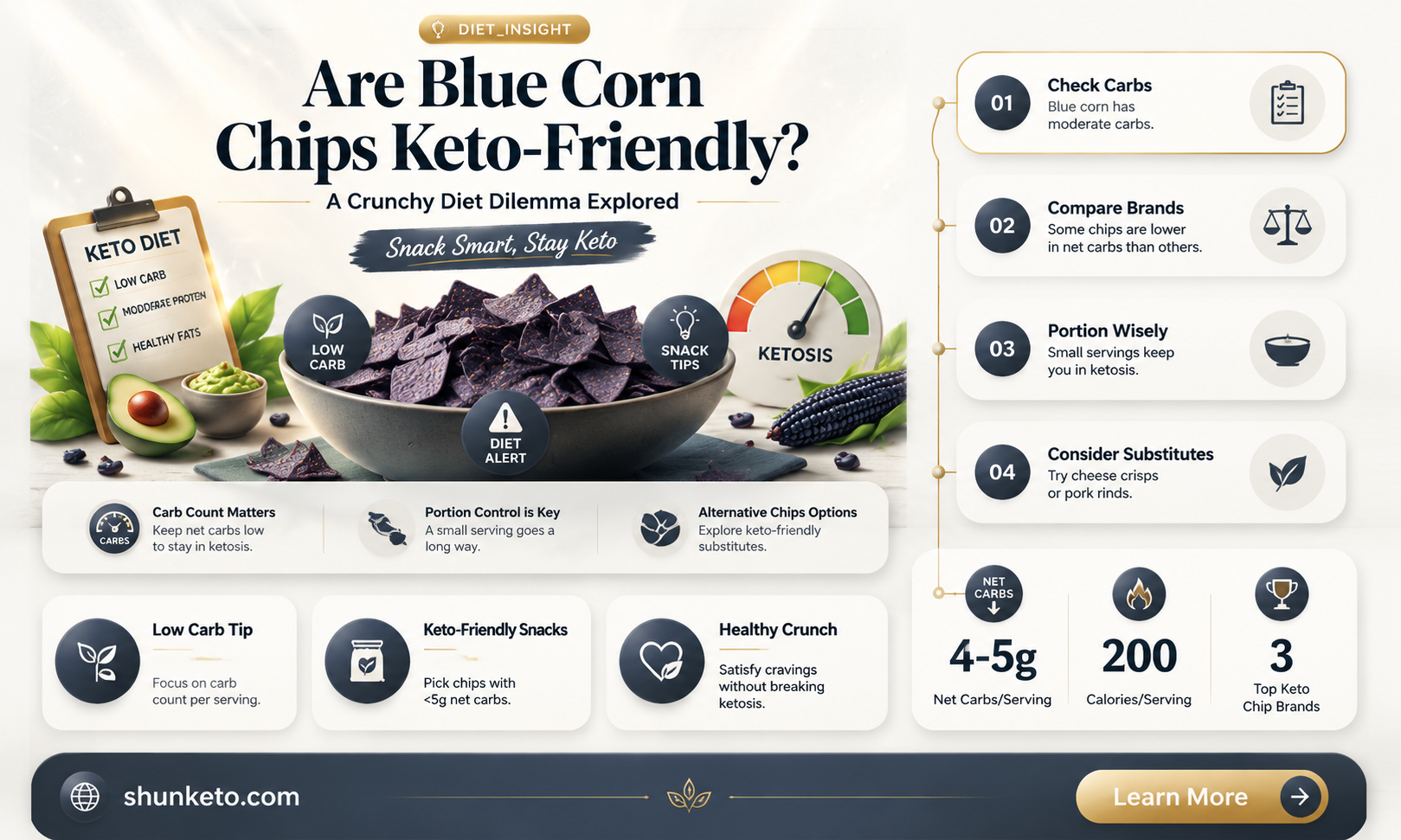 are blue corn chips keto