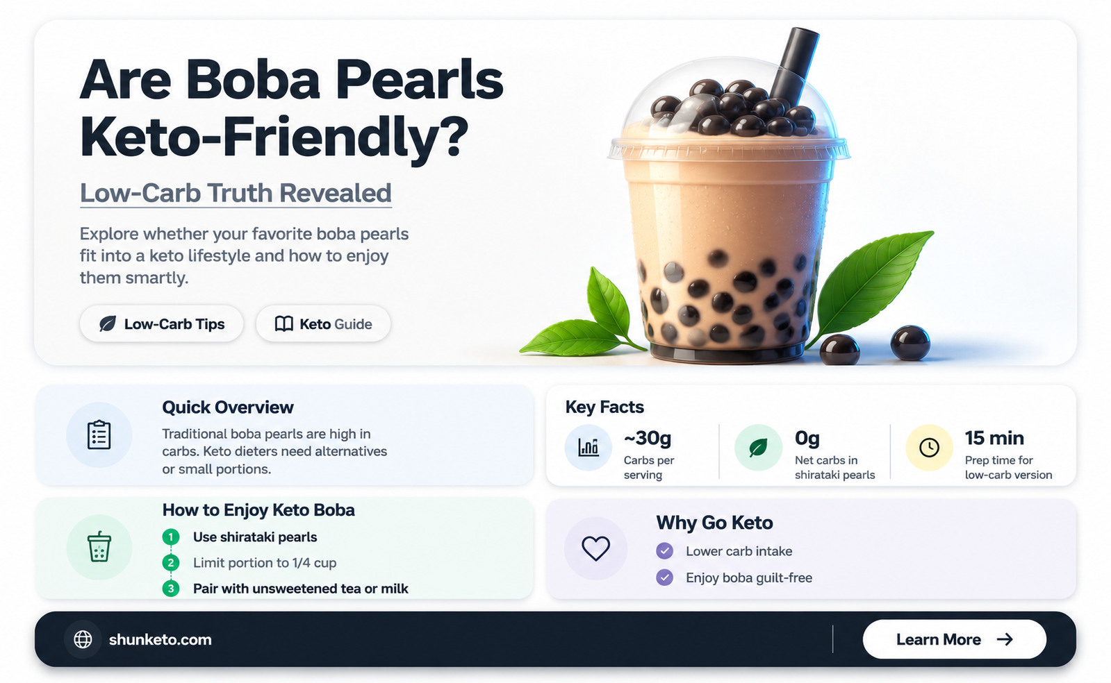 are boba pearl keto