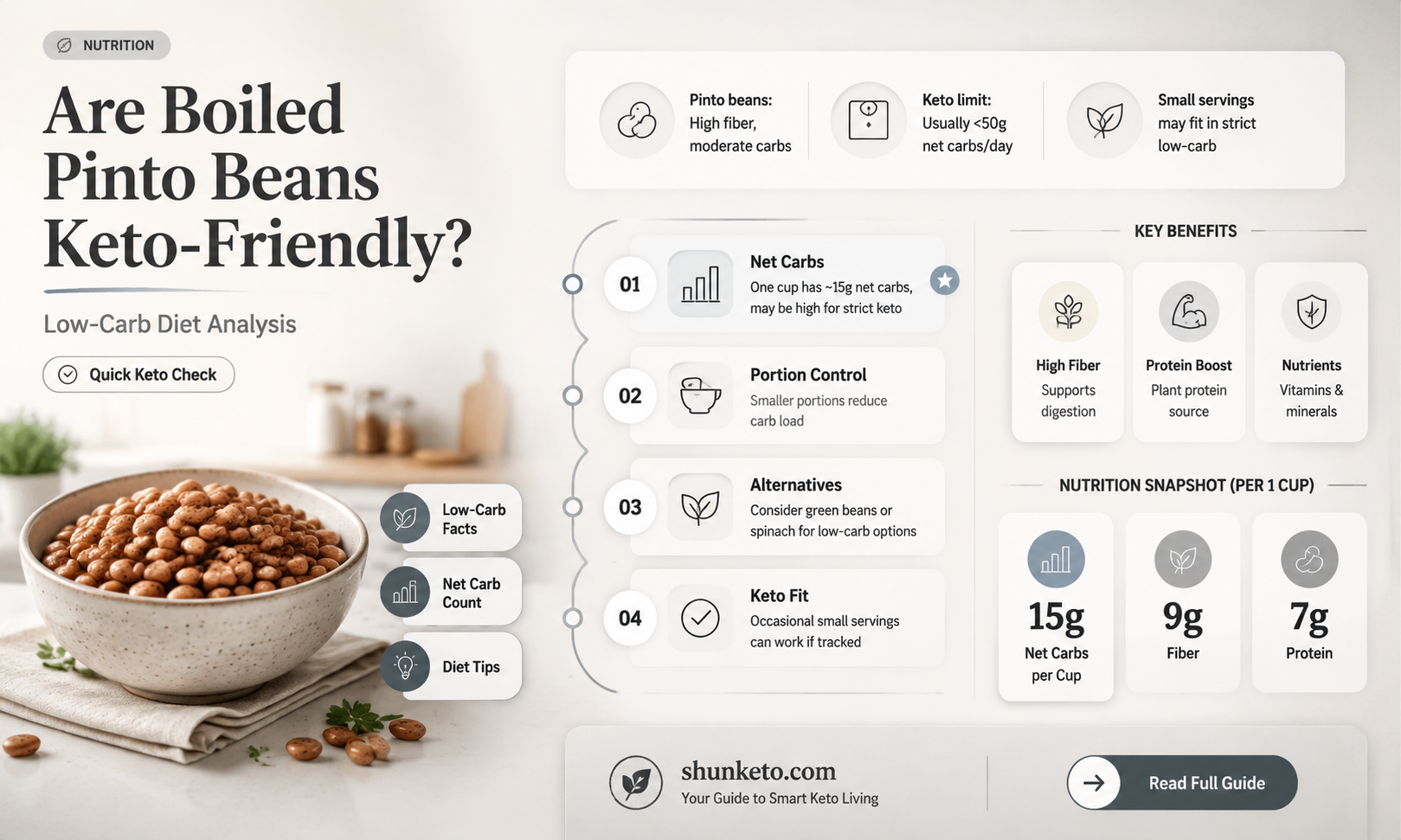 are boiled pinto beans keto