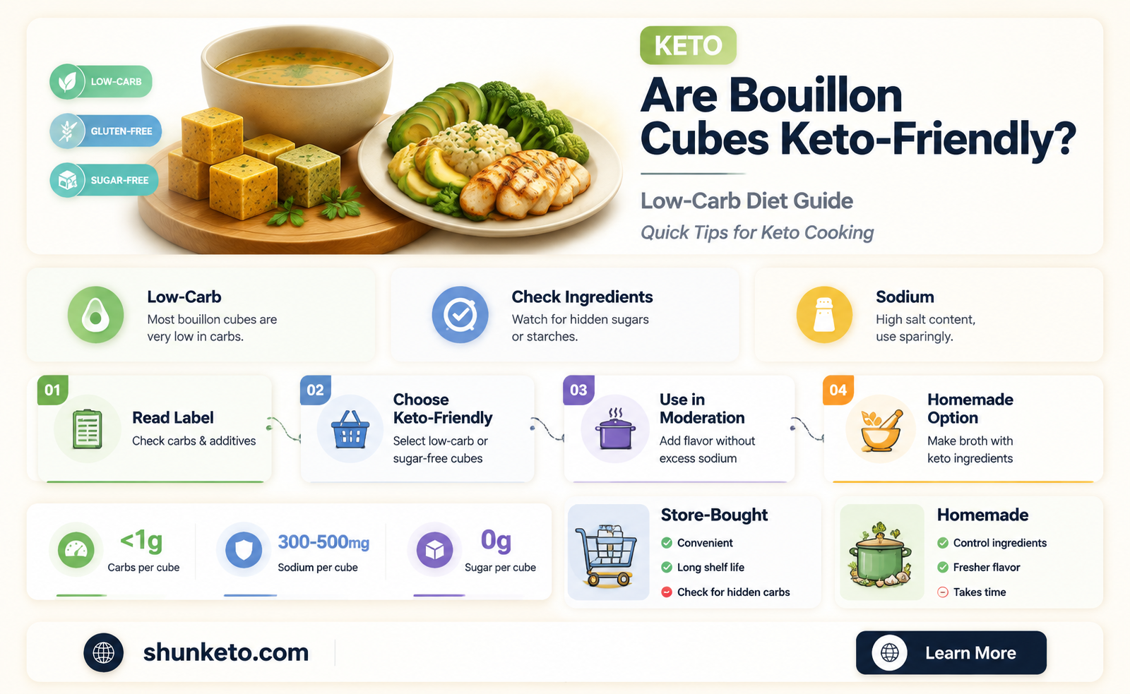 are bouillon cubes keto