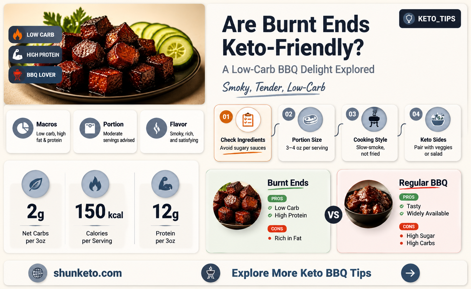 are burnt ends keto