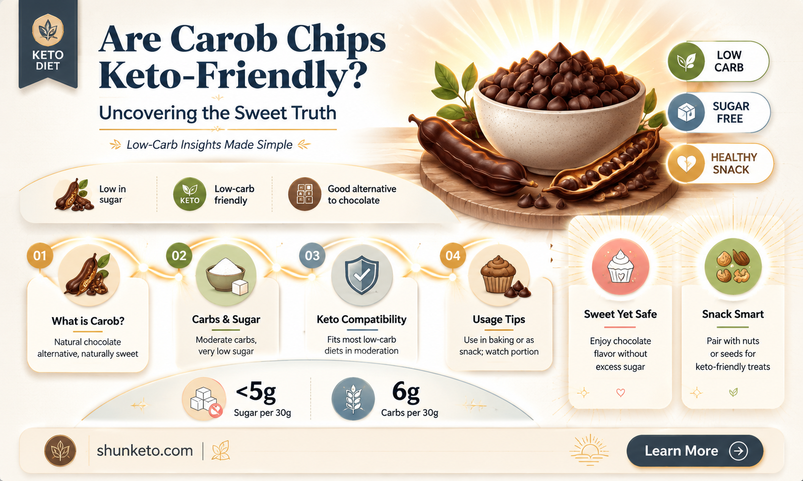 are carob chips keto