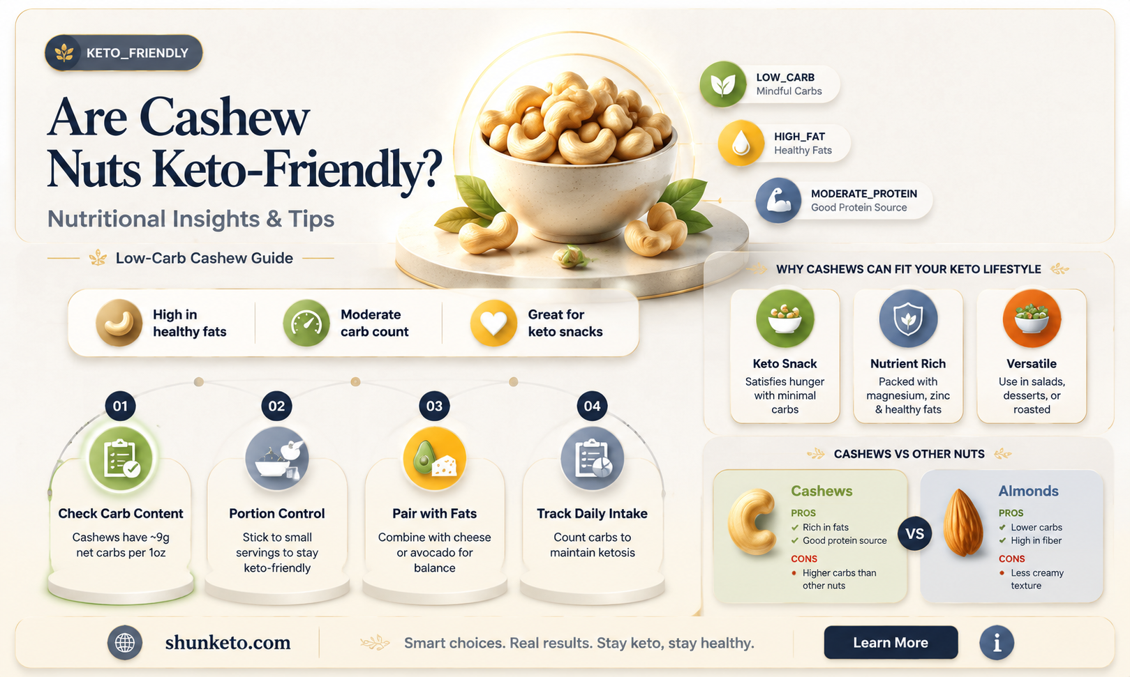are cashew nuts keto
