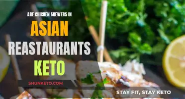 Chicken Skewers: Keto-Friendly Asian Restaurant Options