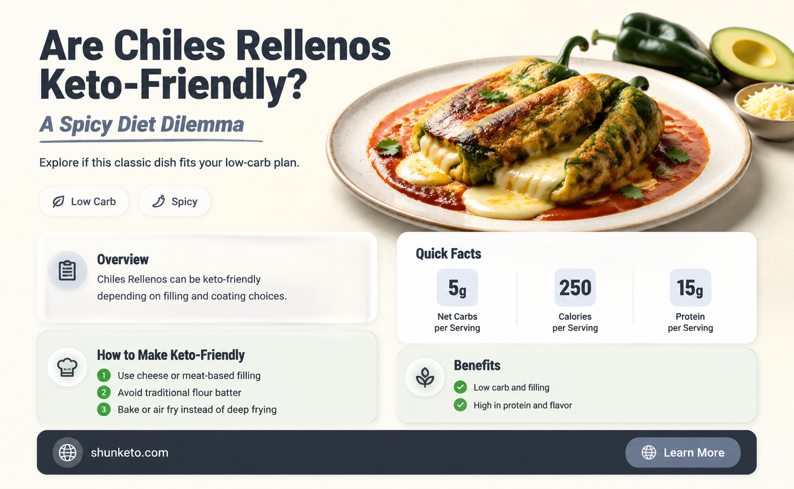 are chiles rellenos keto