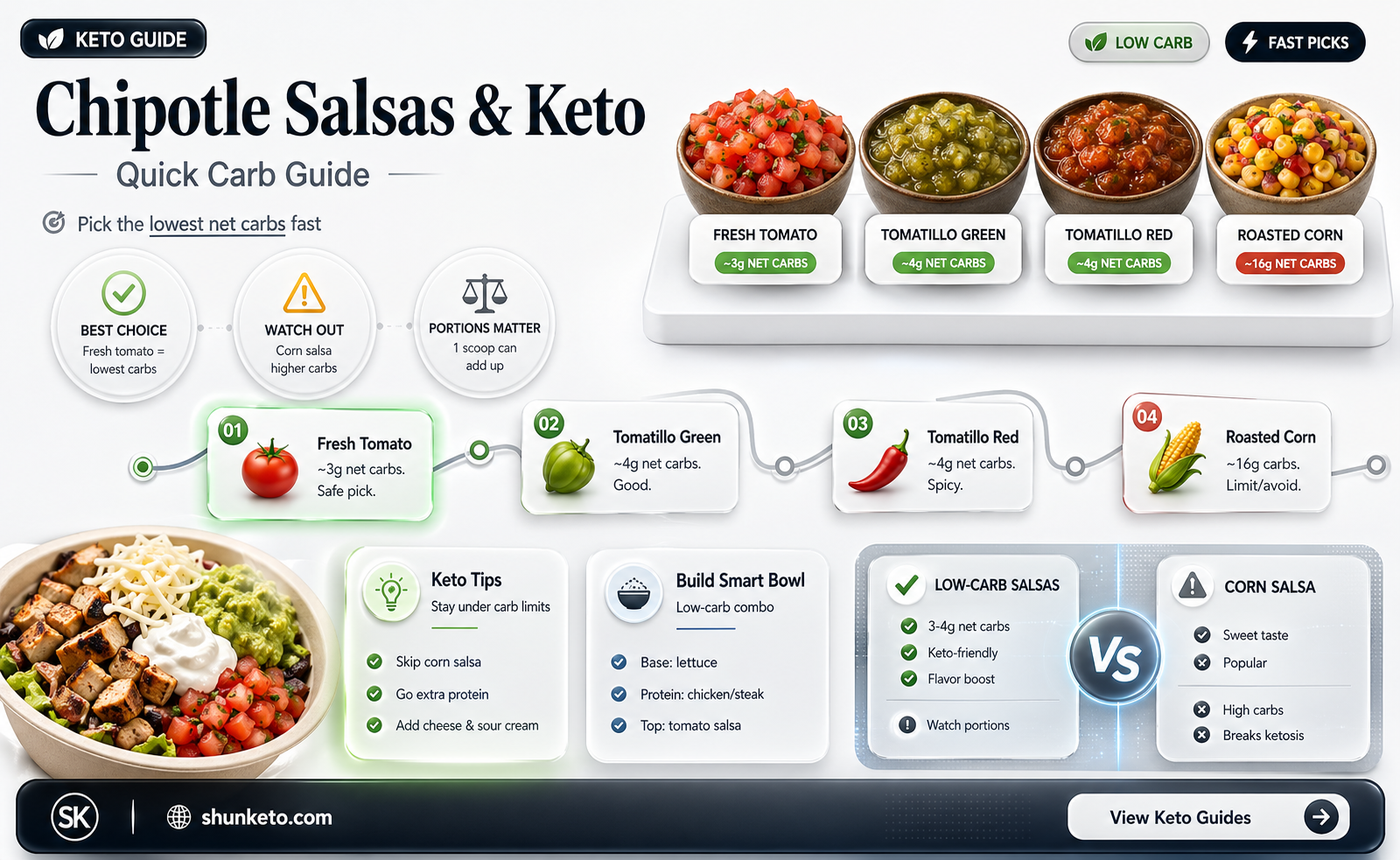 are all of chipotles salsas keto