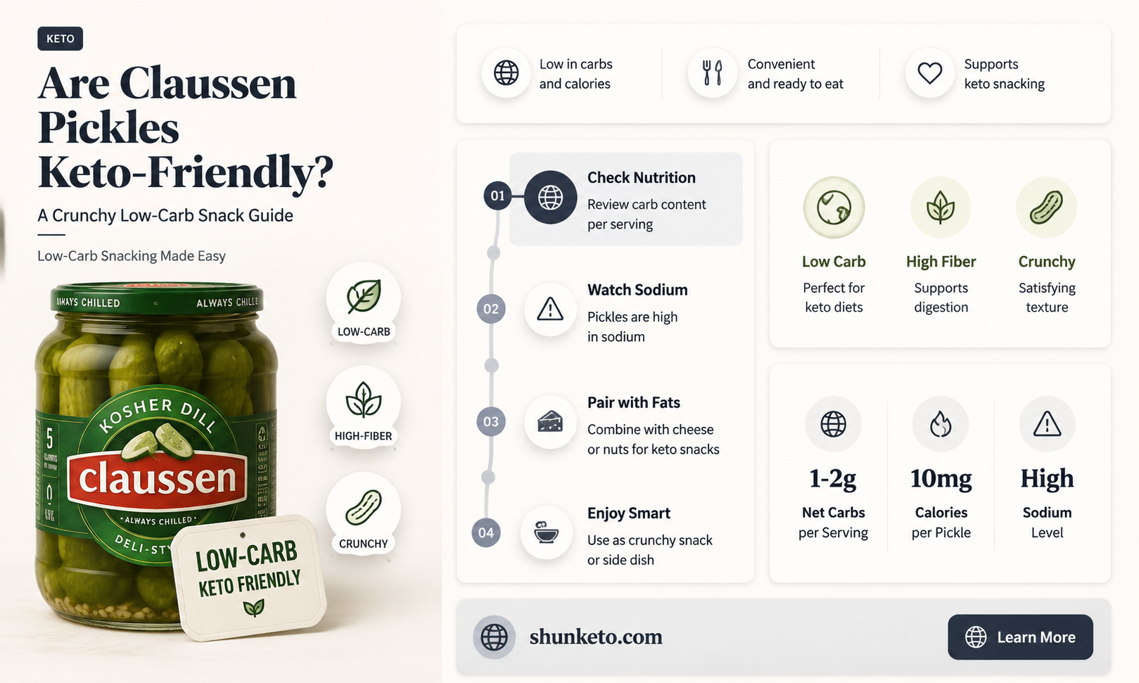are claussen pickles keto