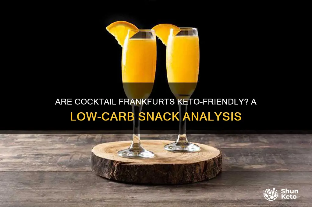 are cocktail frankfurts keto