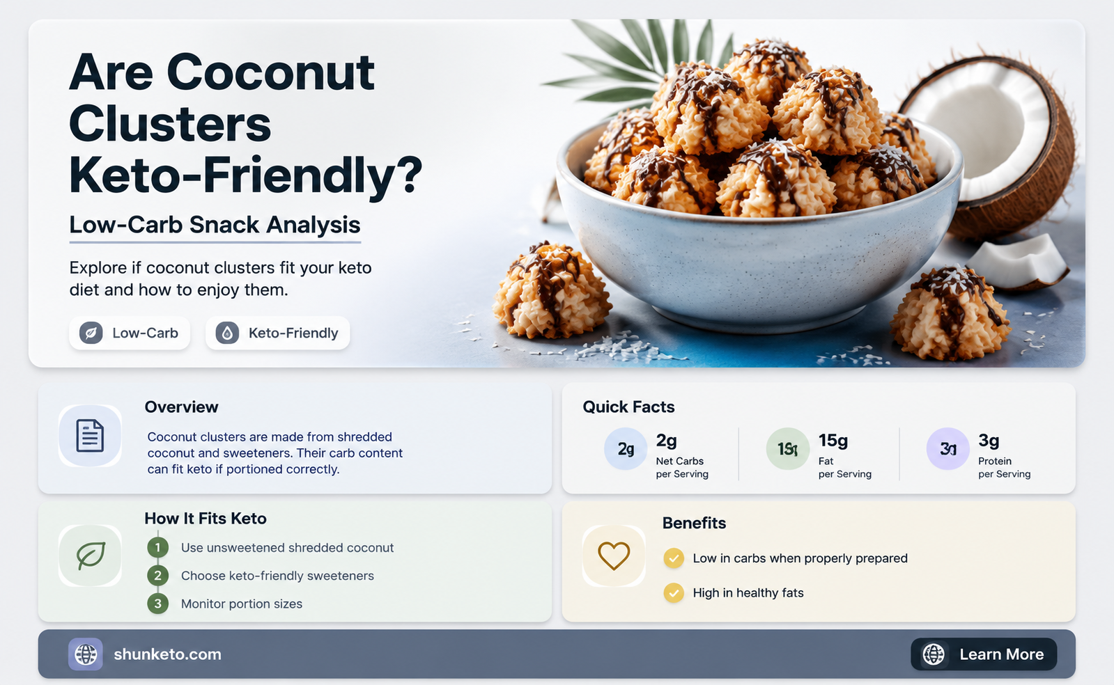 are coconut clusters keto