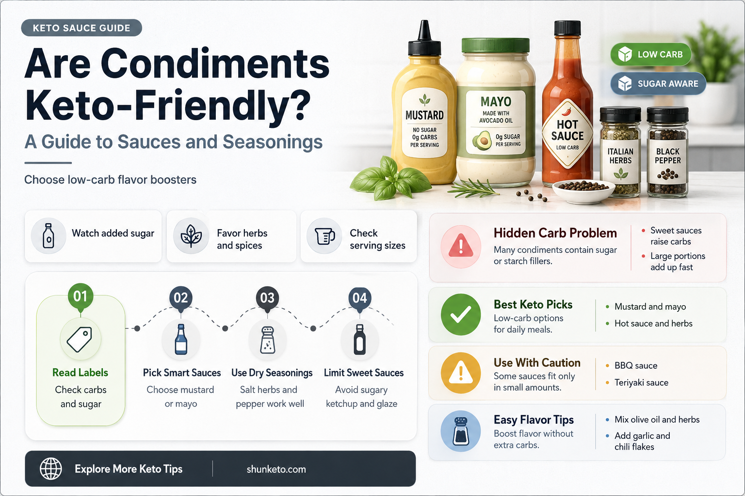 are condimnets keto