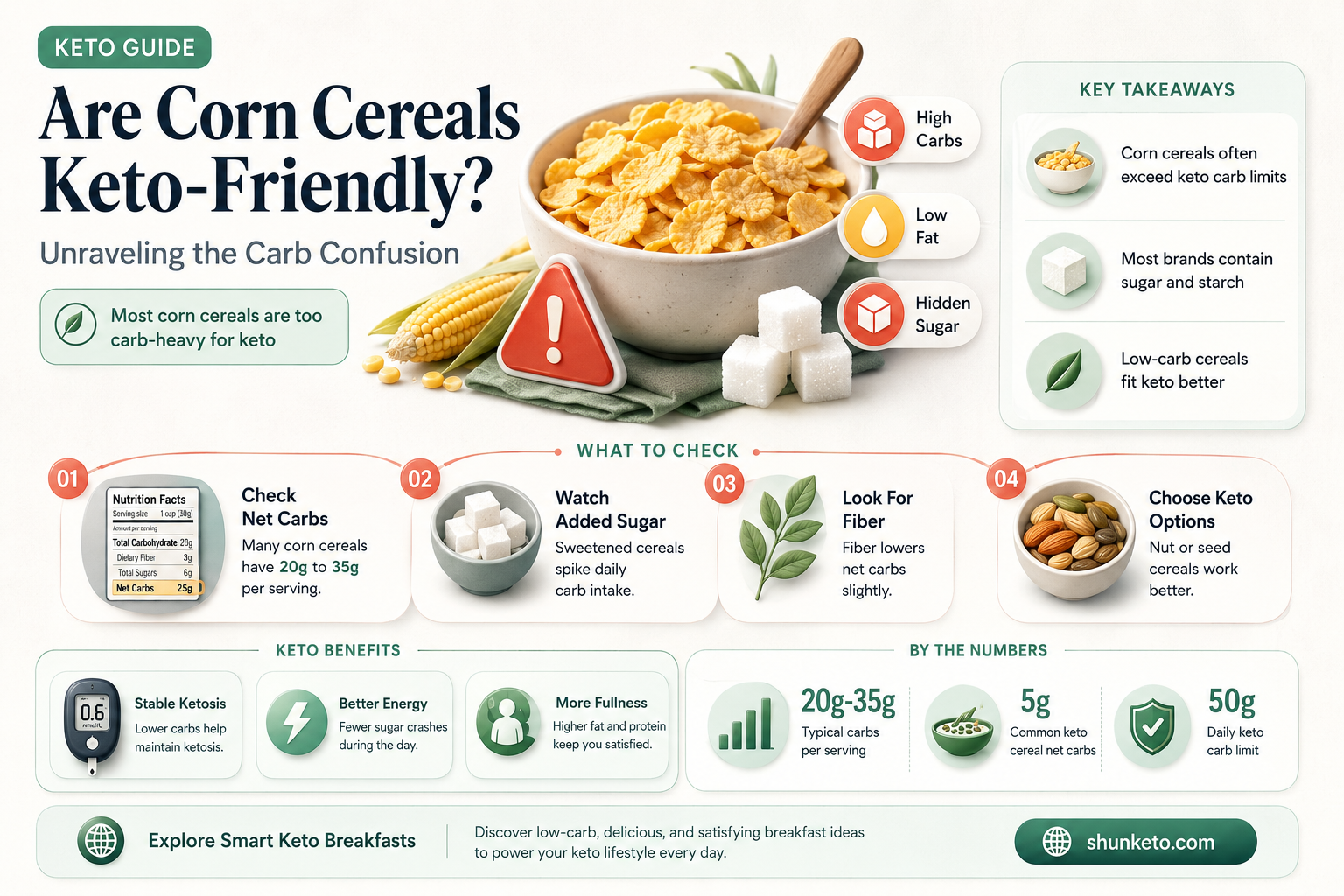 are corn cereals keto