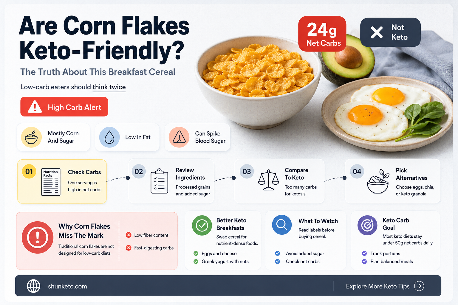 are corn flakes keto