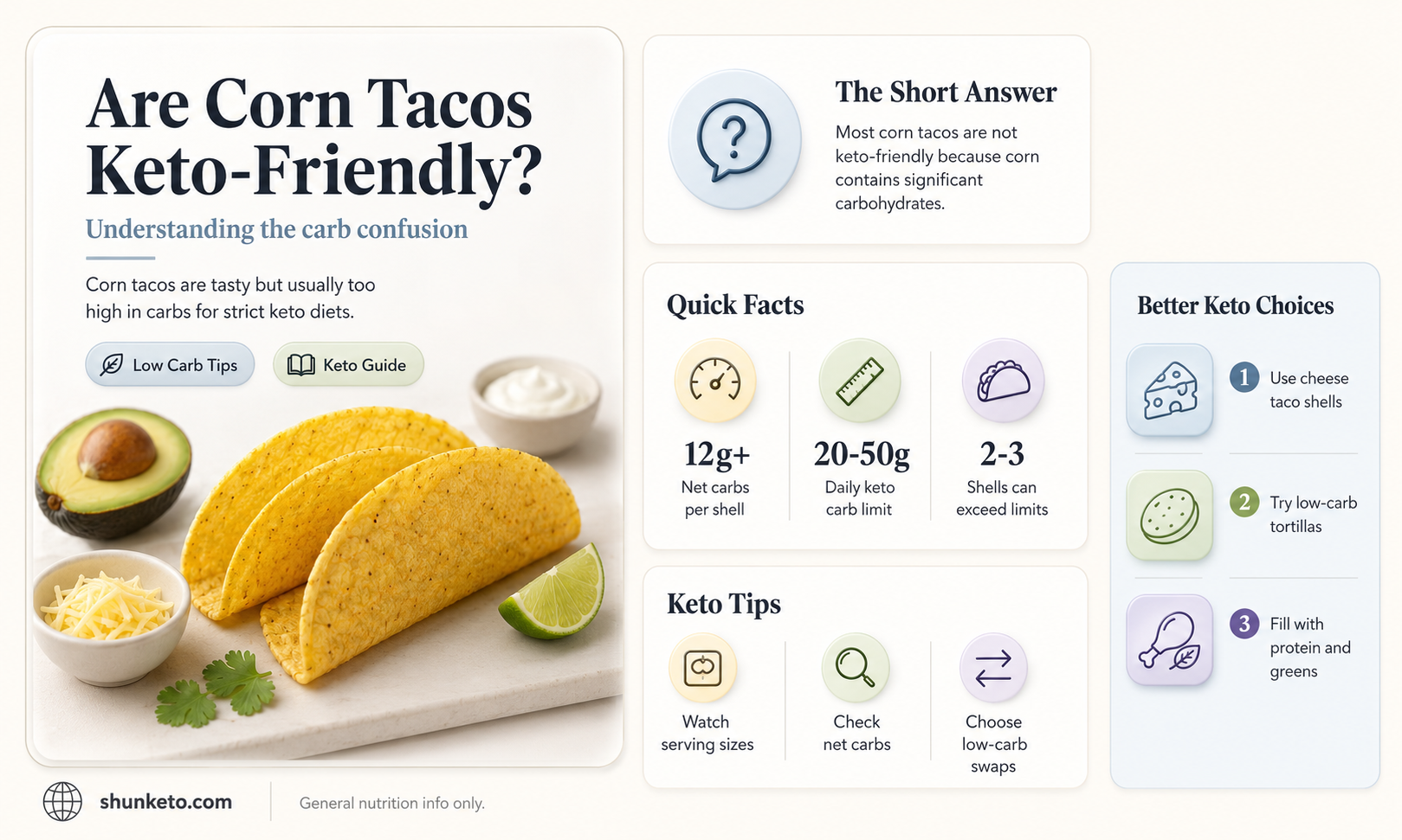 are corn taco keto