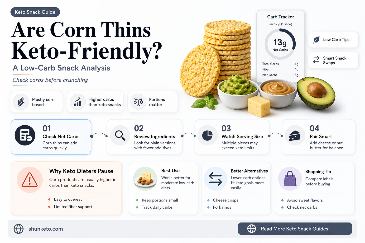 are corn thins keto