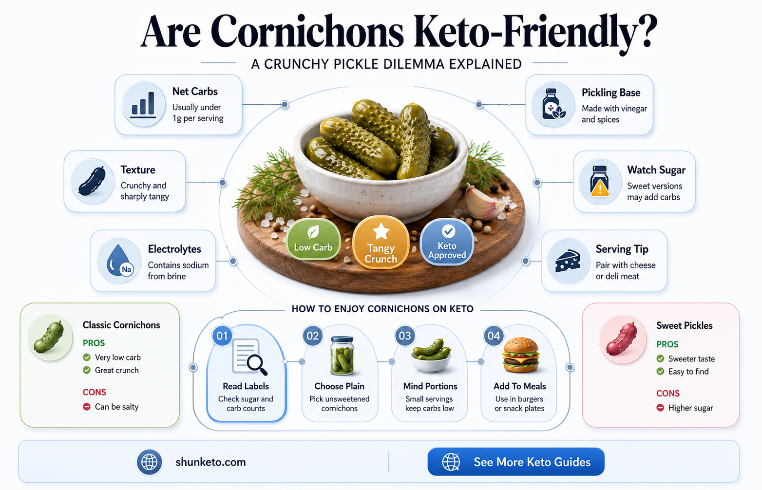 are cornichons keto