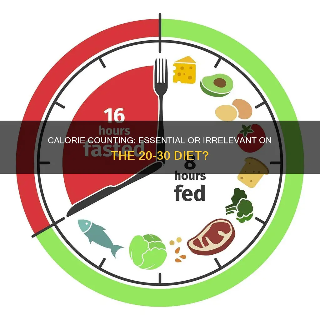 are counting calories important on the 20 30 diet