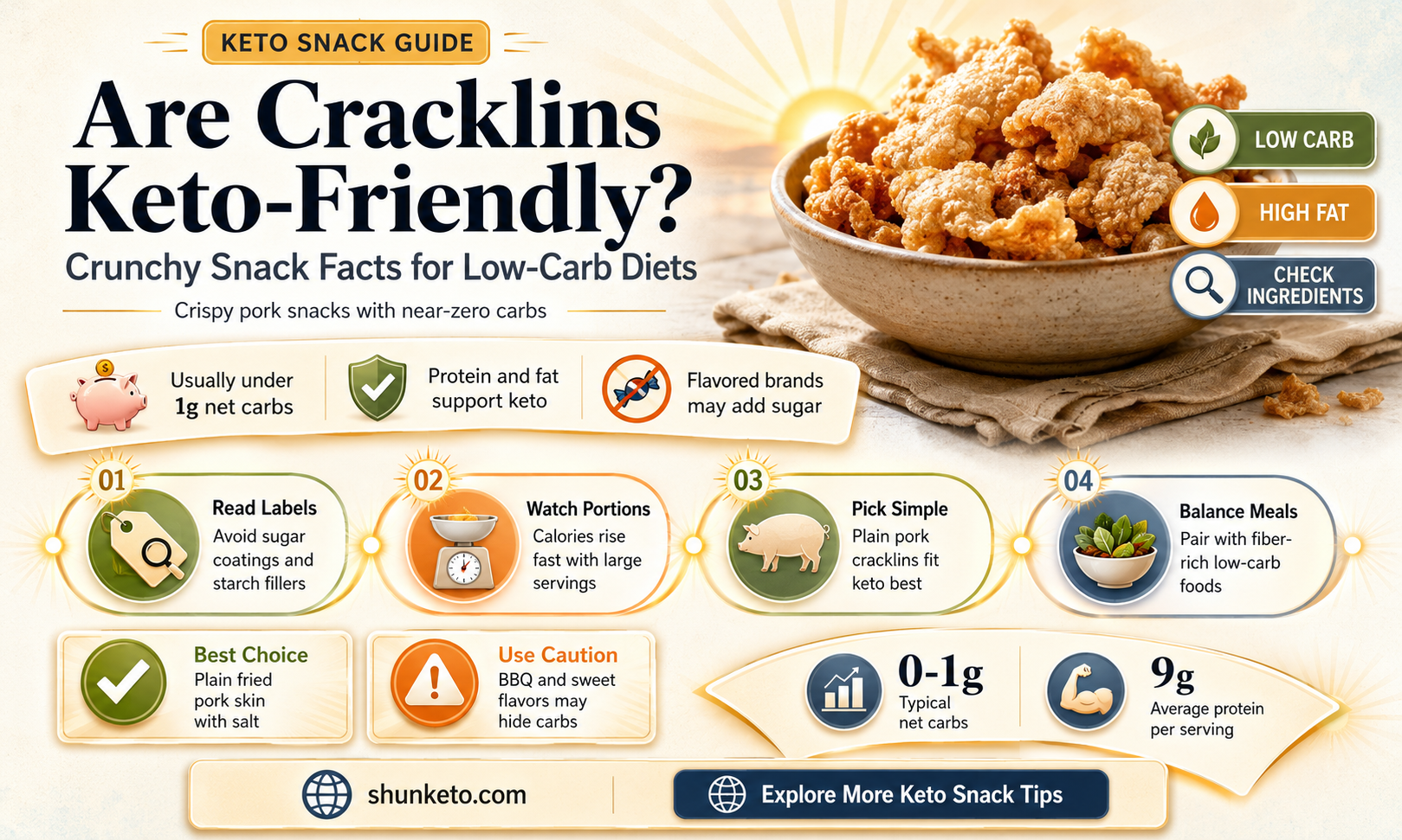 are cracklins keto