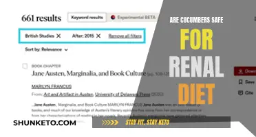 Cucumbers and Renal Diets: Safe or Not?