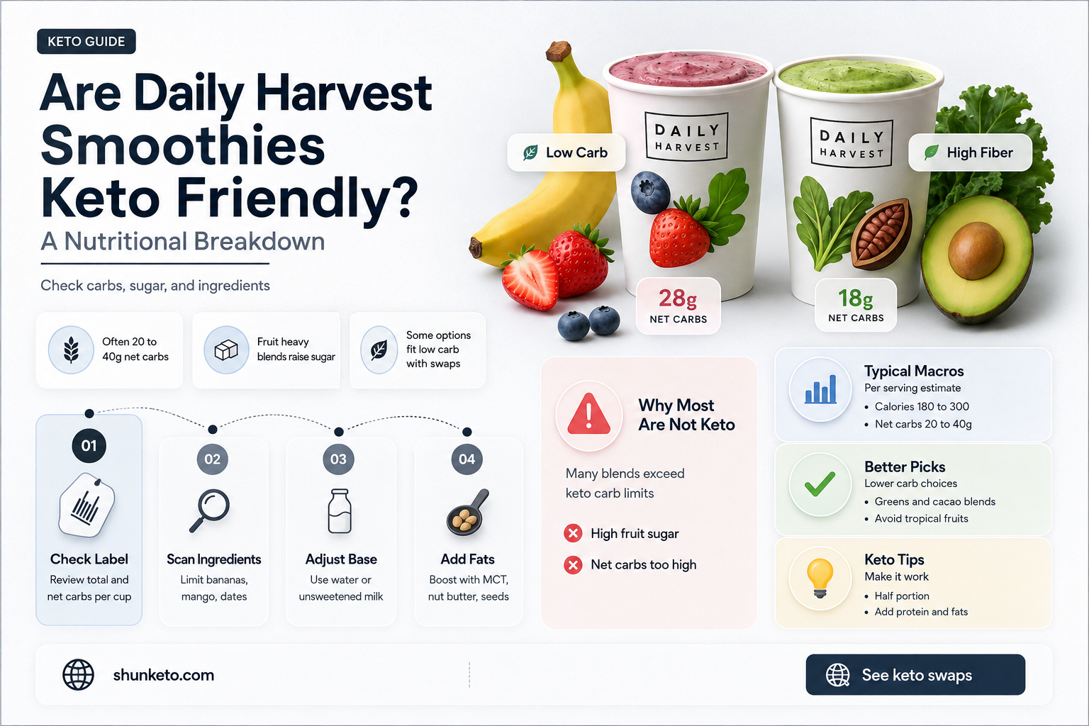 are daily harvest smoothies keto