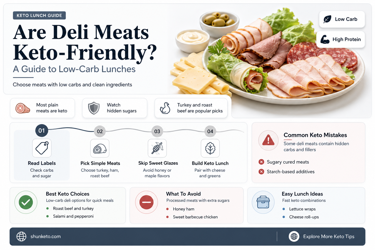 are deli meats keto