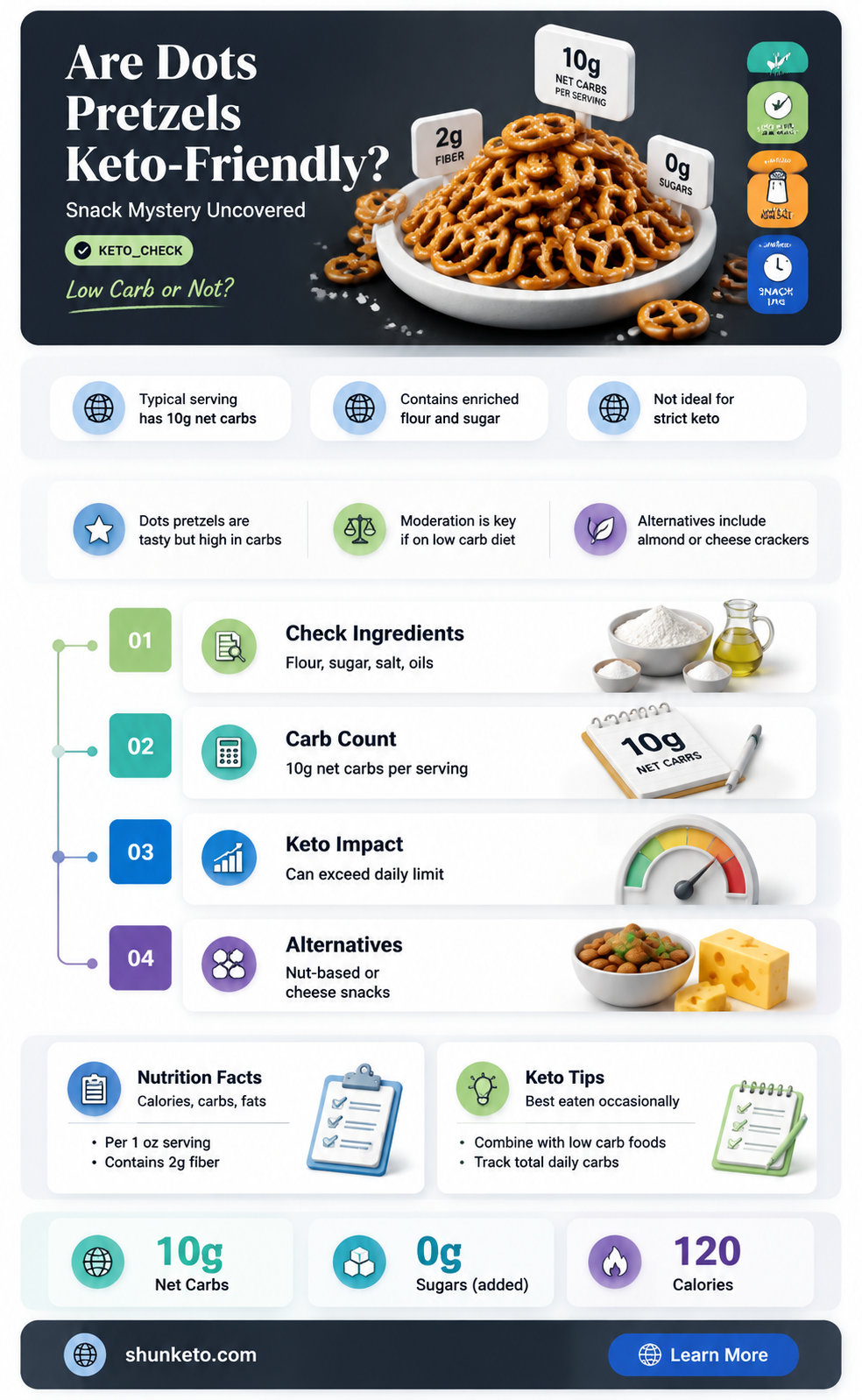 are dots pretzels keto