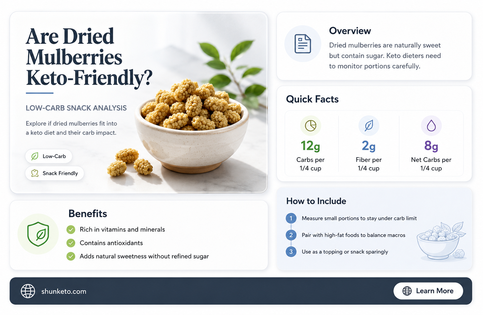 are dried mulberries keto