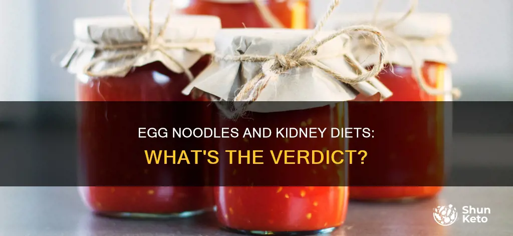 are egg noodles ok for a kidney diet