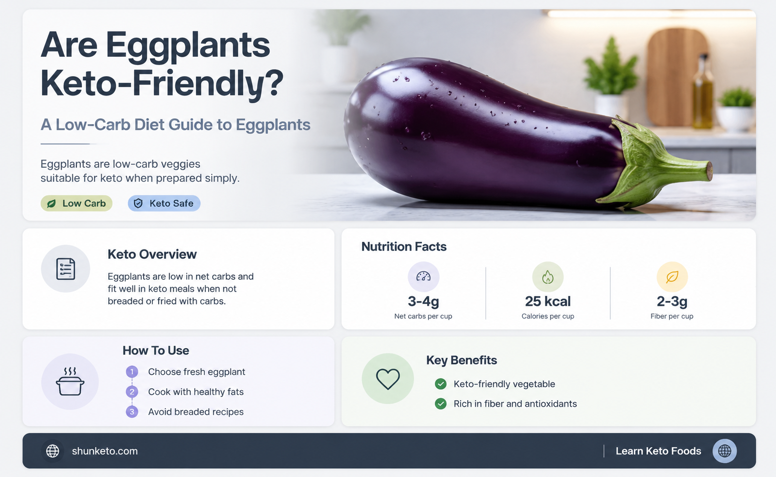 are eggplants keto