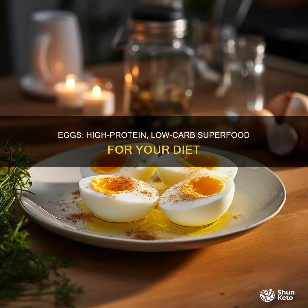 are eggs low carb high protein