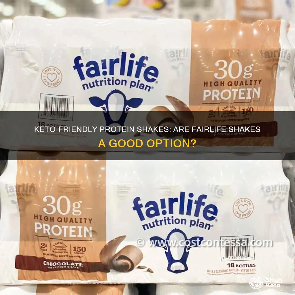 are fairlife protein shakes keto