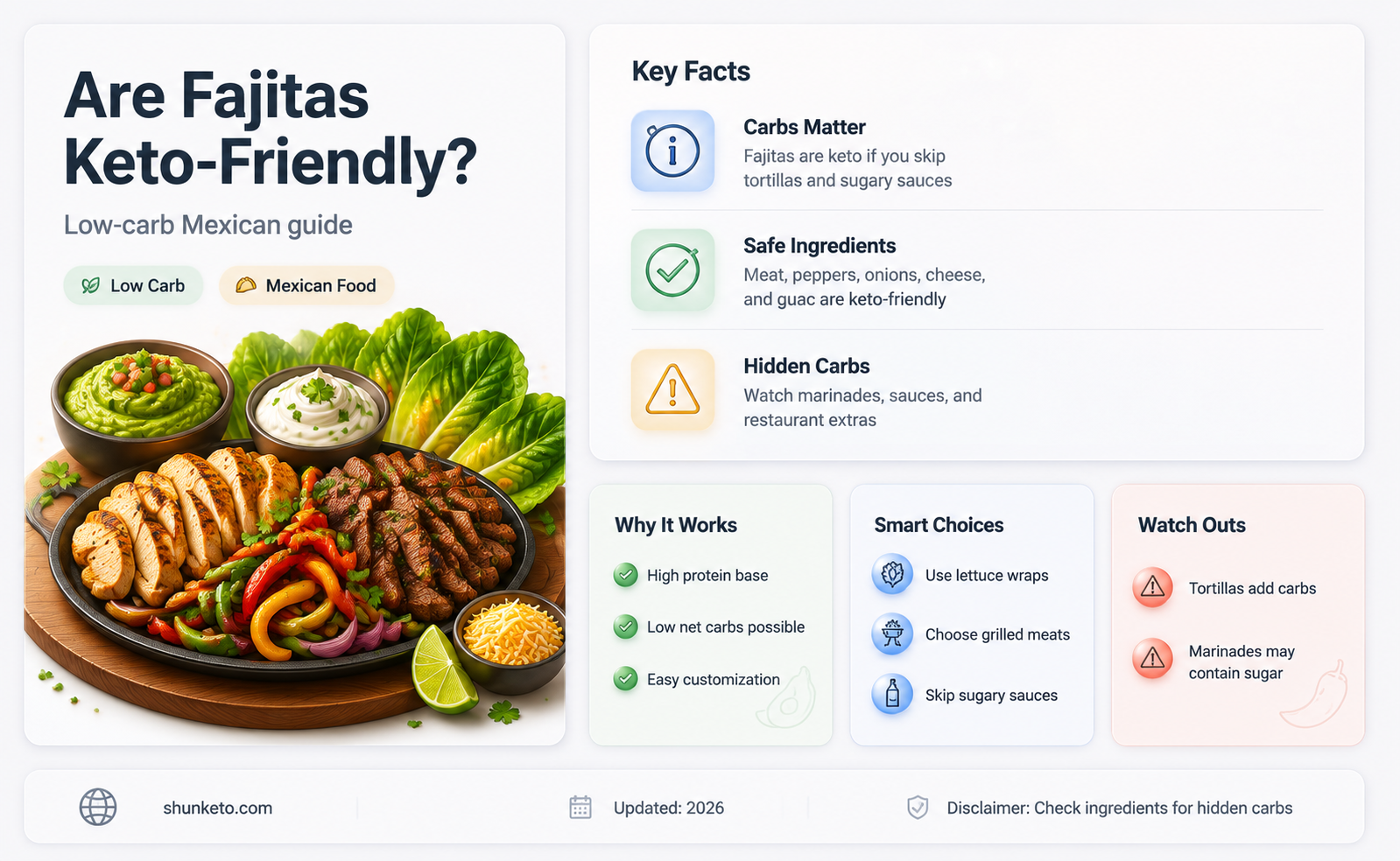 are fajitas keto