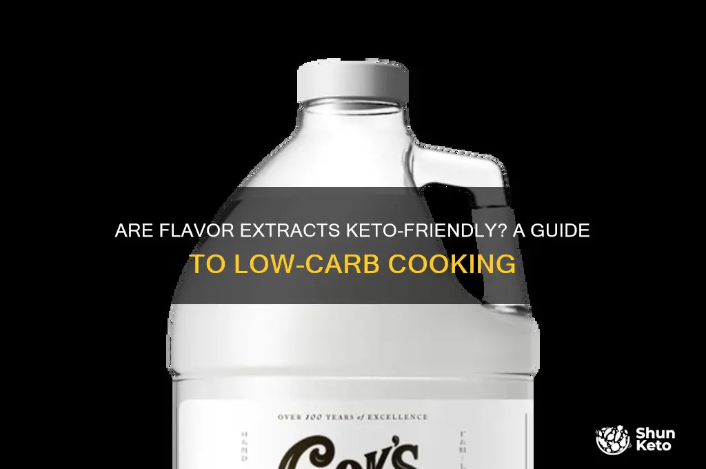 are flavor extract keto
