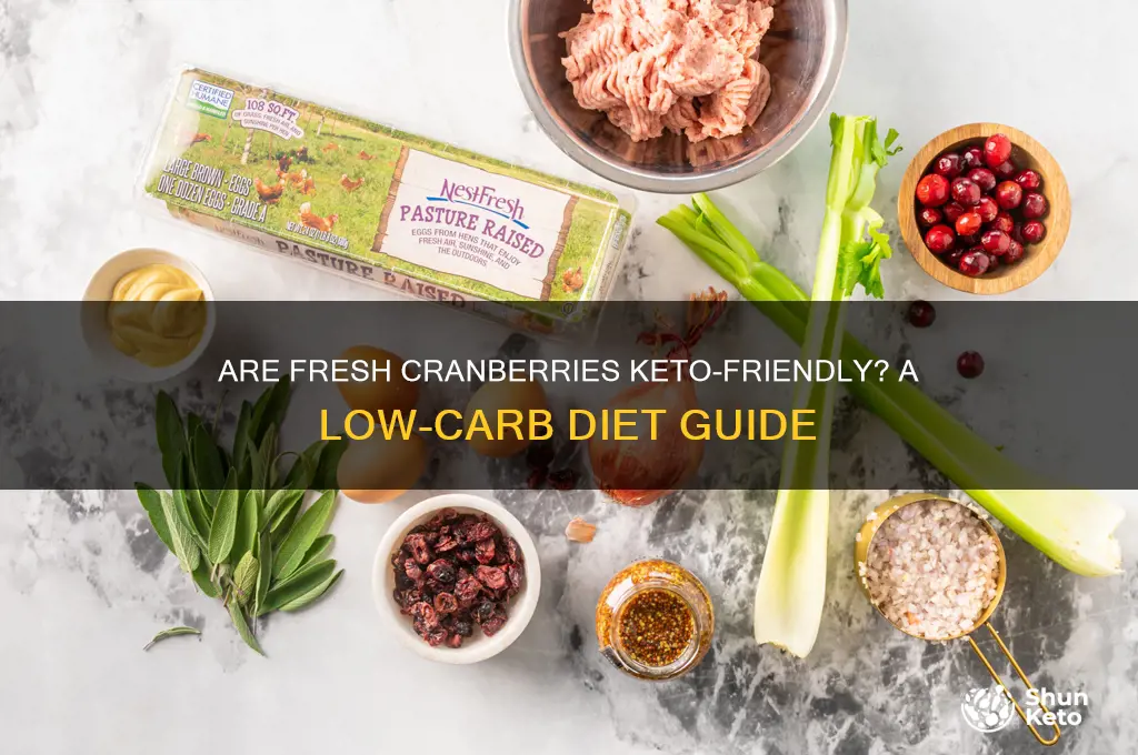are fresh cranberries keto