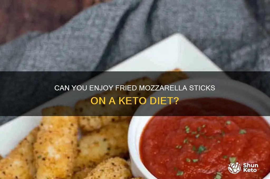 are fried mozzarella sticks keto