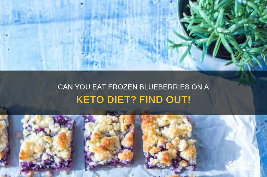 are frozen blueberries keto