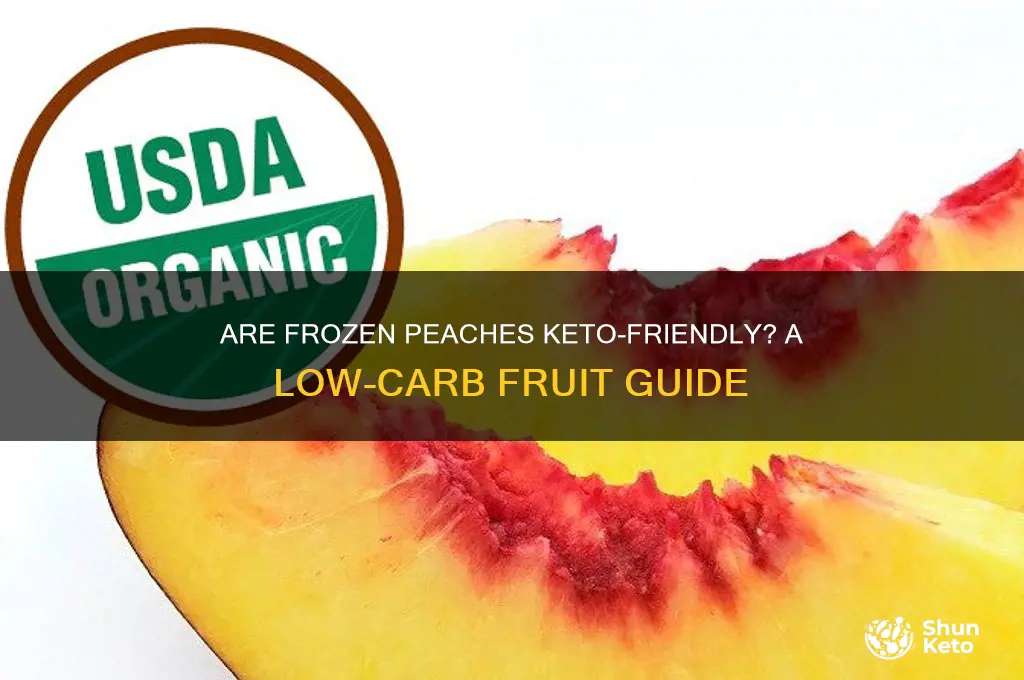 are frozen peaches keto