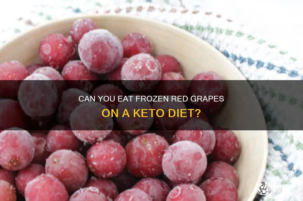 are frozen red grapes ok on keto diet