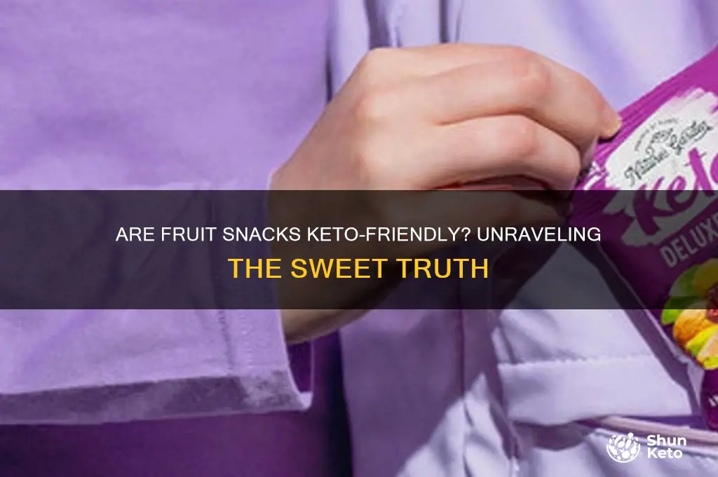 are fruit snacks keto