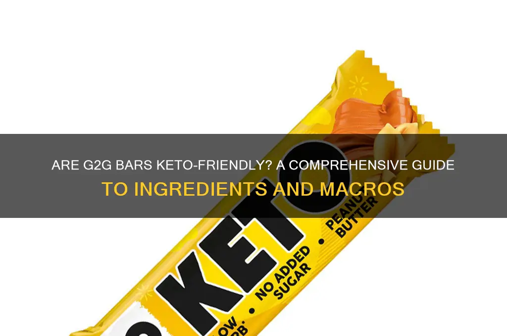 are g2g bars keto