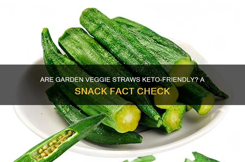 are garden veggie straws keto