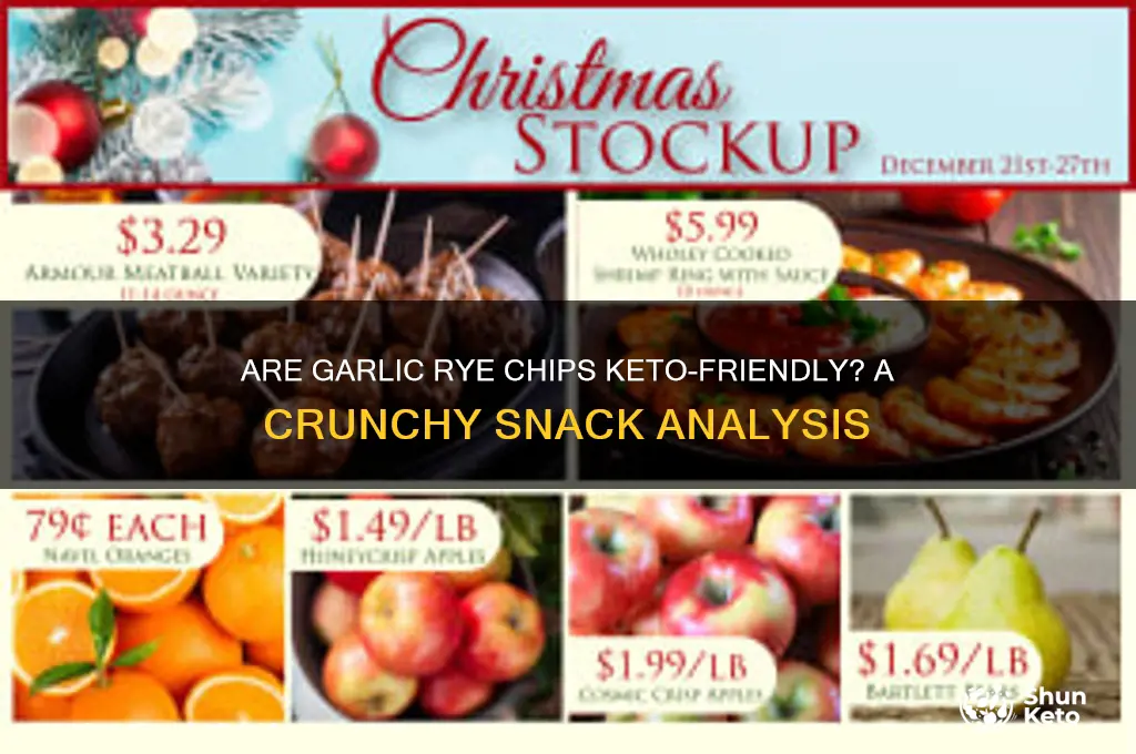 are garlic rye chips keto