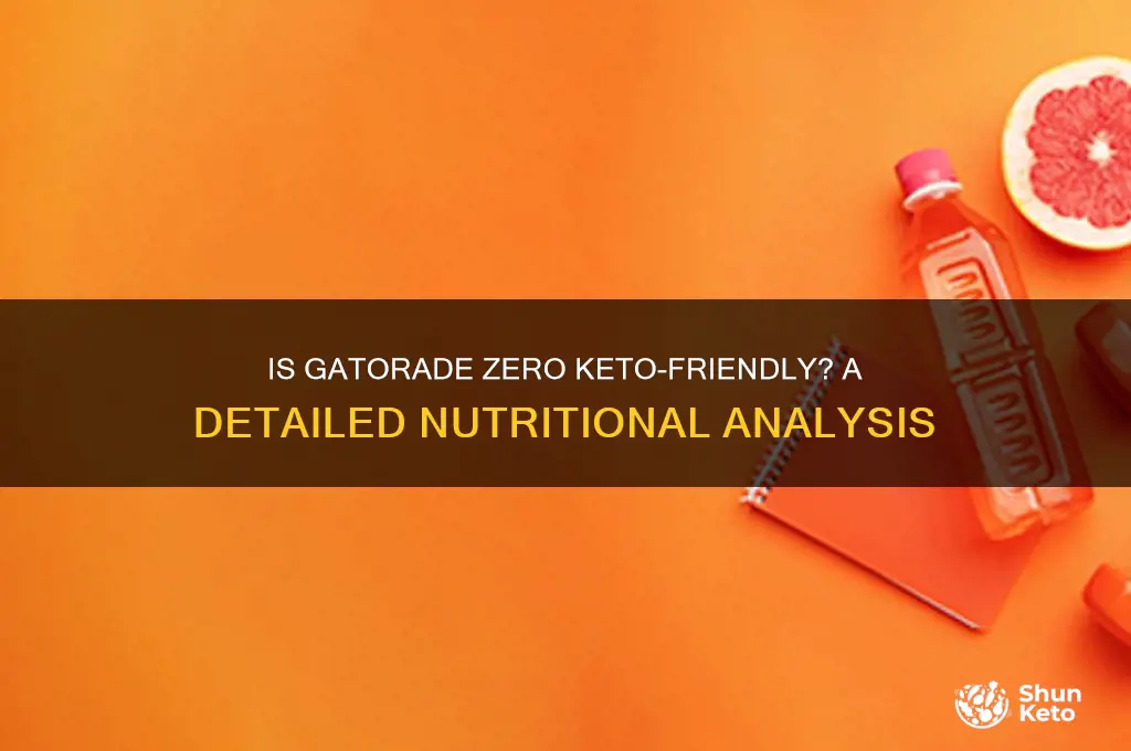 are gatorade zero keto