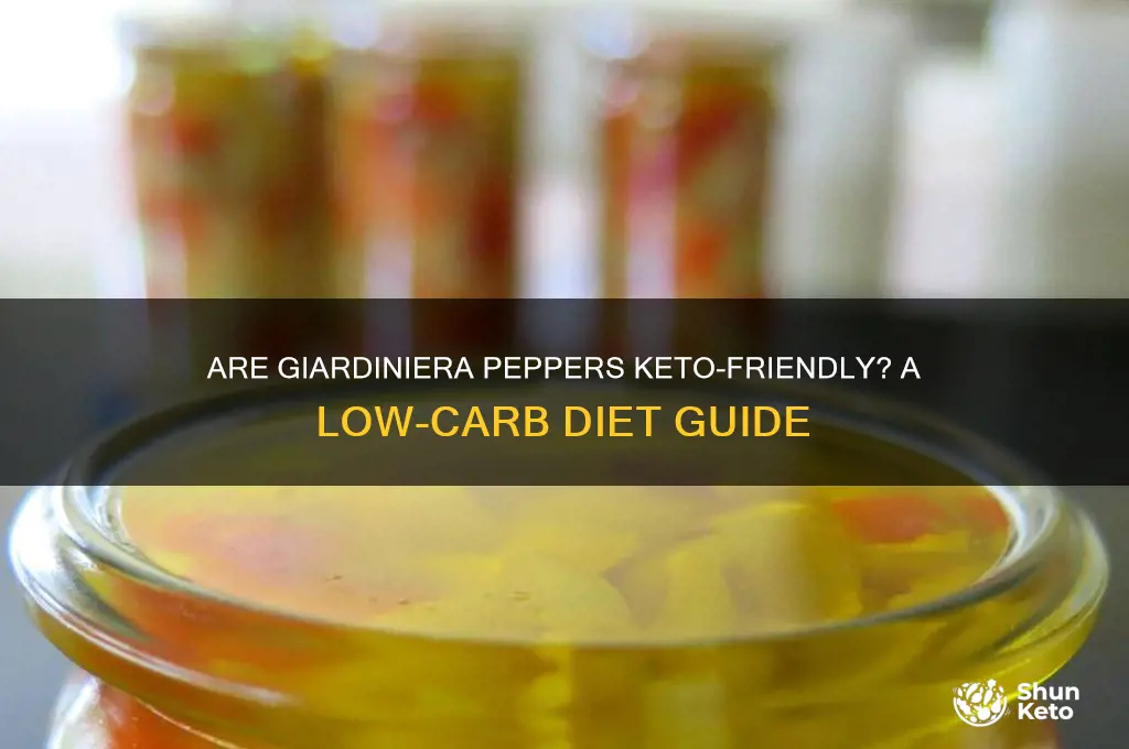 are giardiniera peppers keto