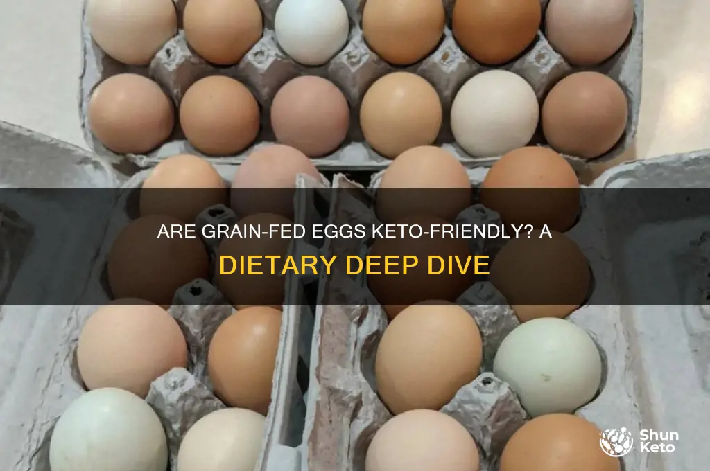 are grain fed eggs keto