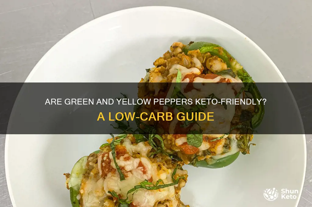 are green and yellow peppers keto